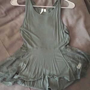 Nordstrom Frenchi tank top with lace outlets